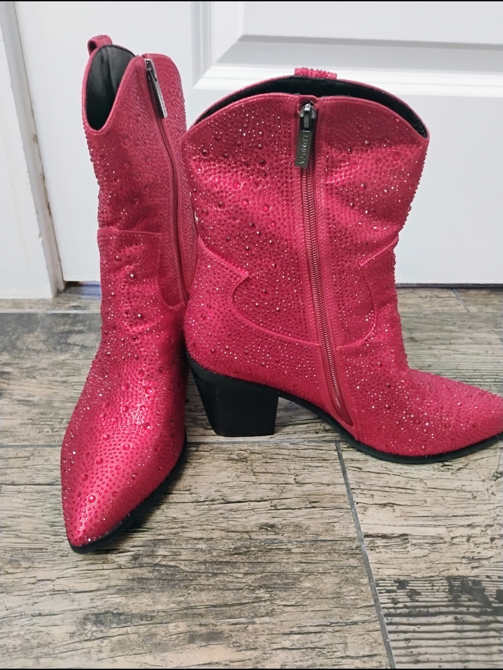 Country Glam Disco Cowgirl Rodeo Chic Concert Core Rhinestone Boots Size 8 - Picture 6 of 6